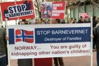 Stop Barnevernet protest San Francisco