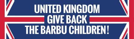 Florin Barbu banner United Kingdom give the Barbu children back